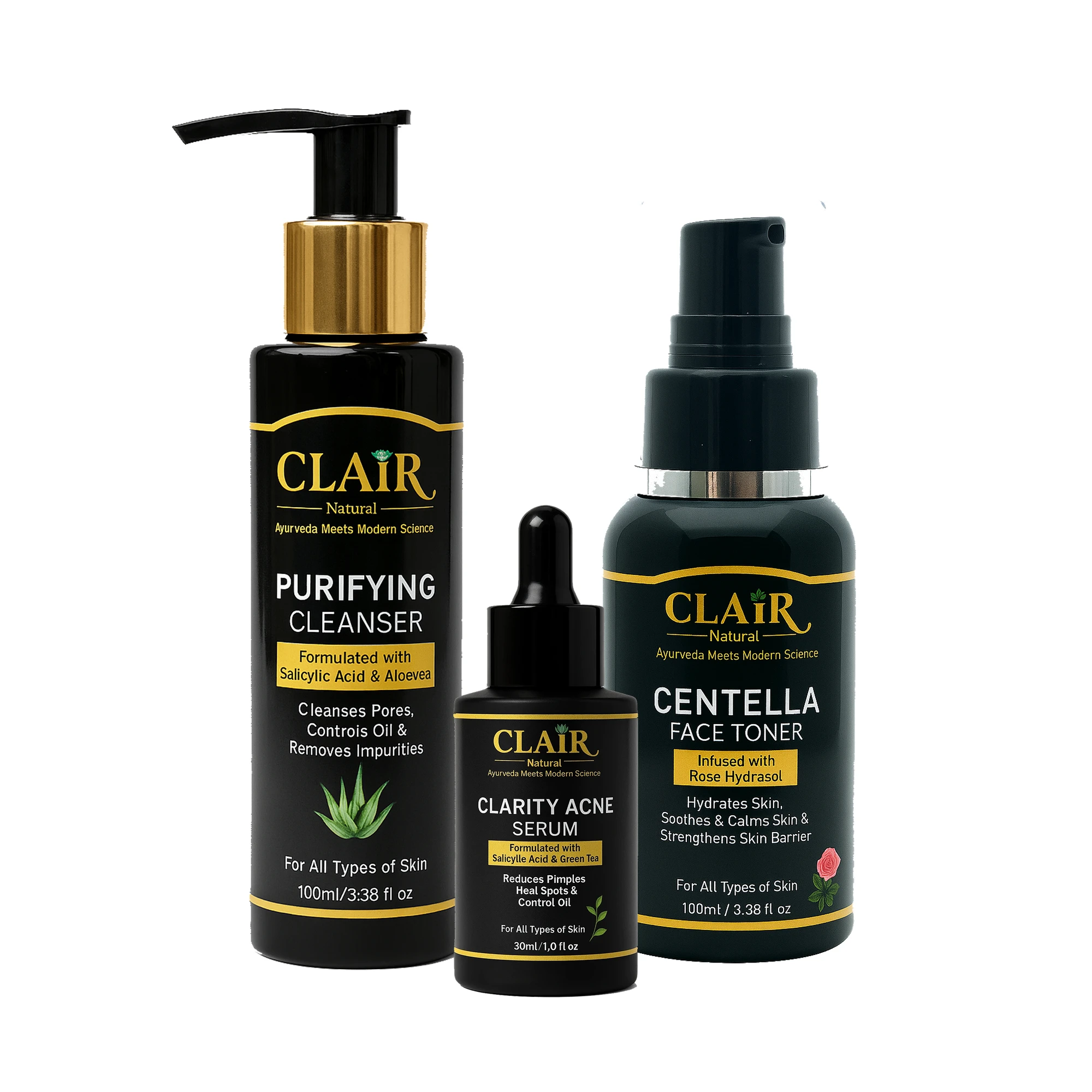 Acne Control + Pore Refining Combo – 3-Step Routine for Clear, Smooth, Acne-Free